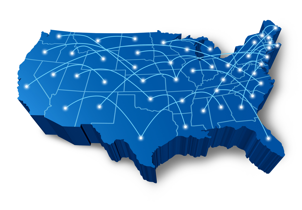 map of the transportation points nationwide